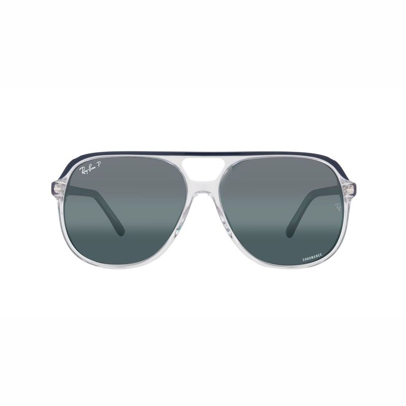 RAY BAN - Gafas de sol Ray Ban RB2198 Unisex Marco Blue On Transparent Lente Polar Clear Gradient Dark Blue