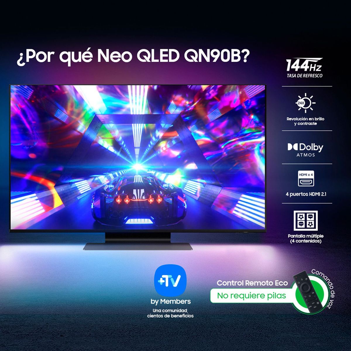 SAMSUNG - Televisor Samsung 50 pulgadas NEO QLED 4K Ultra HD Smart TV