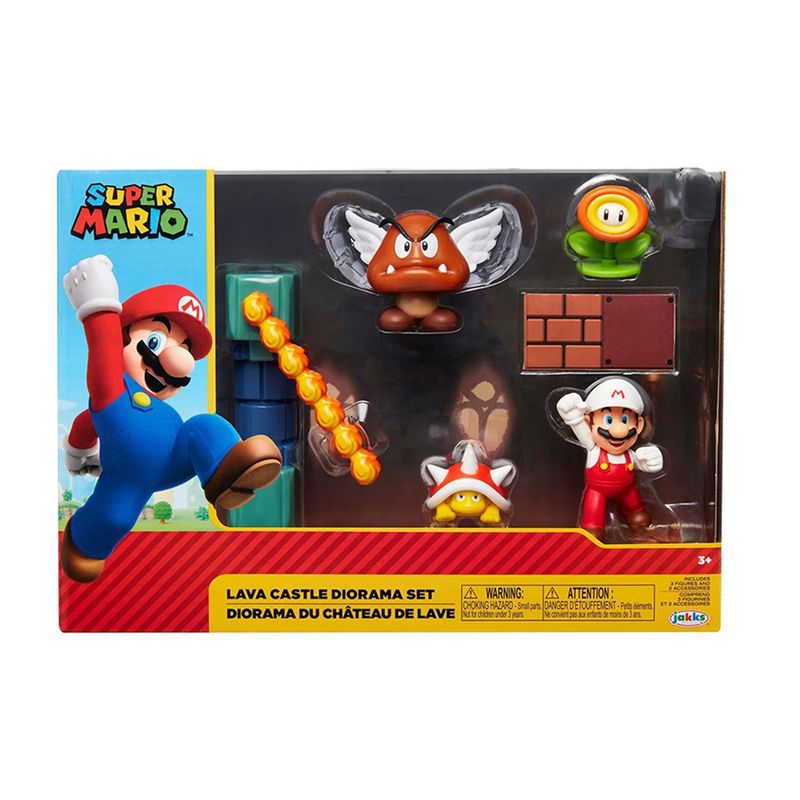NINTENDO - Nintendo Super Mario Set Diorama Castillo De Lava