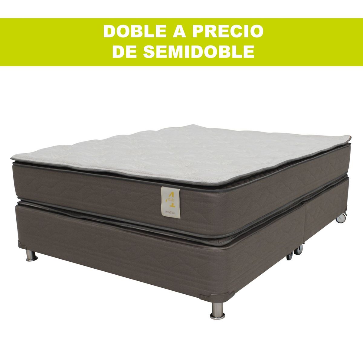 COLCHONES ROSEN - Colchón con basecama Doble New Style 4 190 x 140 cm Colchones Rosen