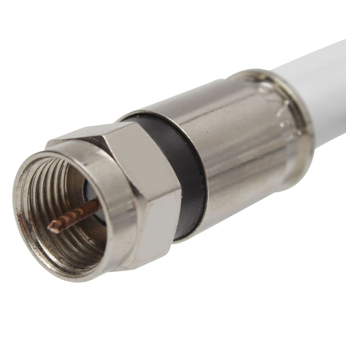 BESTCOM - Cable Coaxial RG-6 al 90 8 Mt Blanco 
