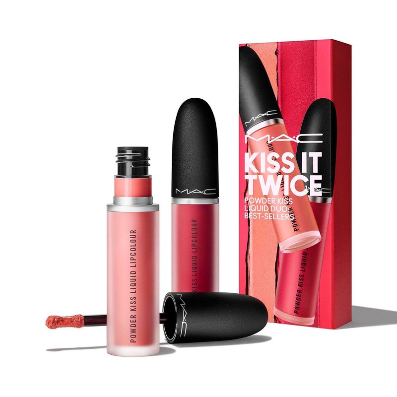 MAC - Set Labiales Líquidos Kiss It Twice Powder Kiss Duo MAC Set