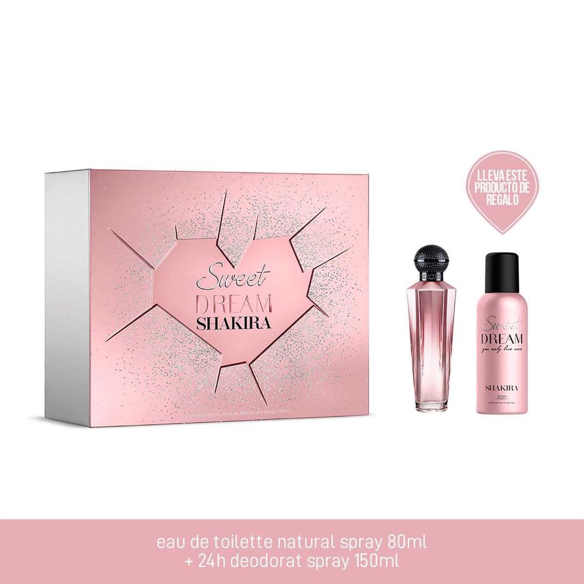 SHAKIRA - Set de Perfume Mujer Shakira Desodorante Dream 80 150 ml