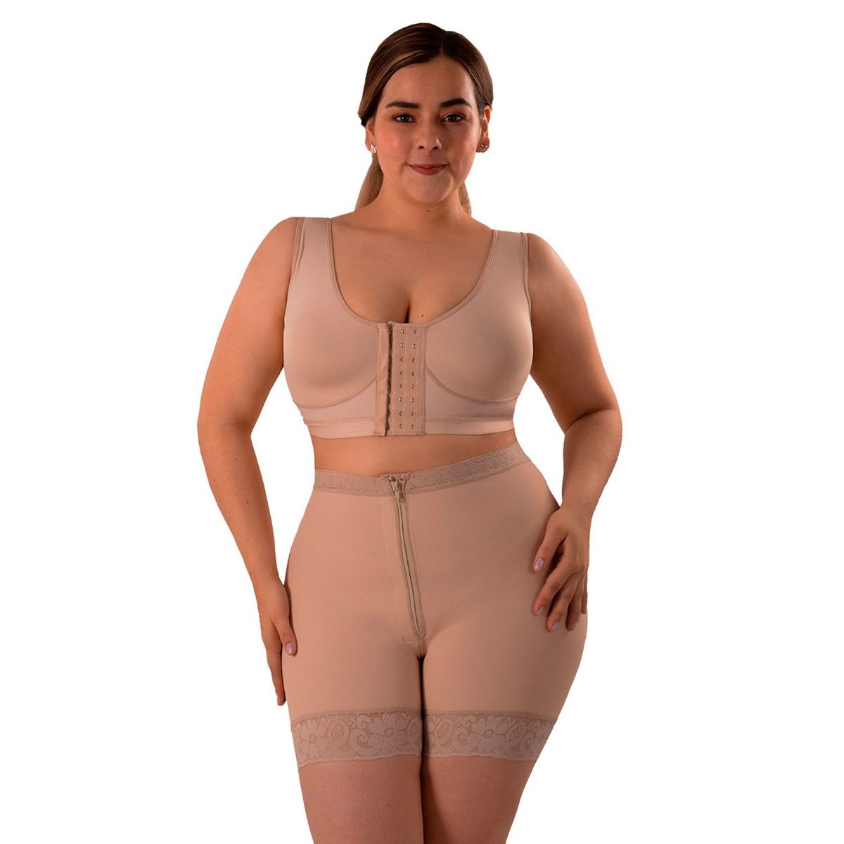 FAJAS CANELA BY ELVIRA BURGOS - Faja pantalón para Mujer Alto Canela By Elvira Burgos