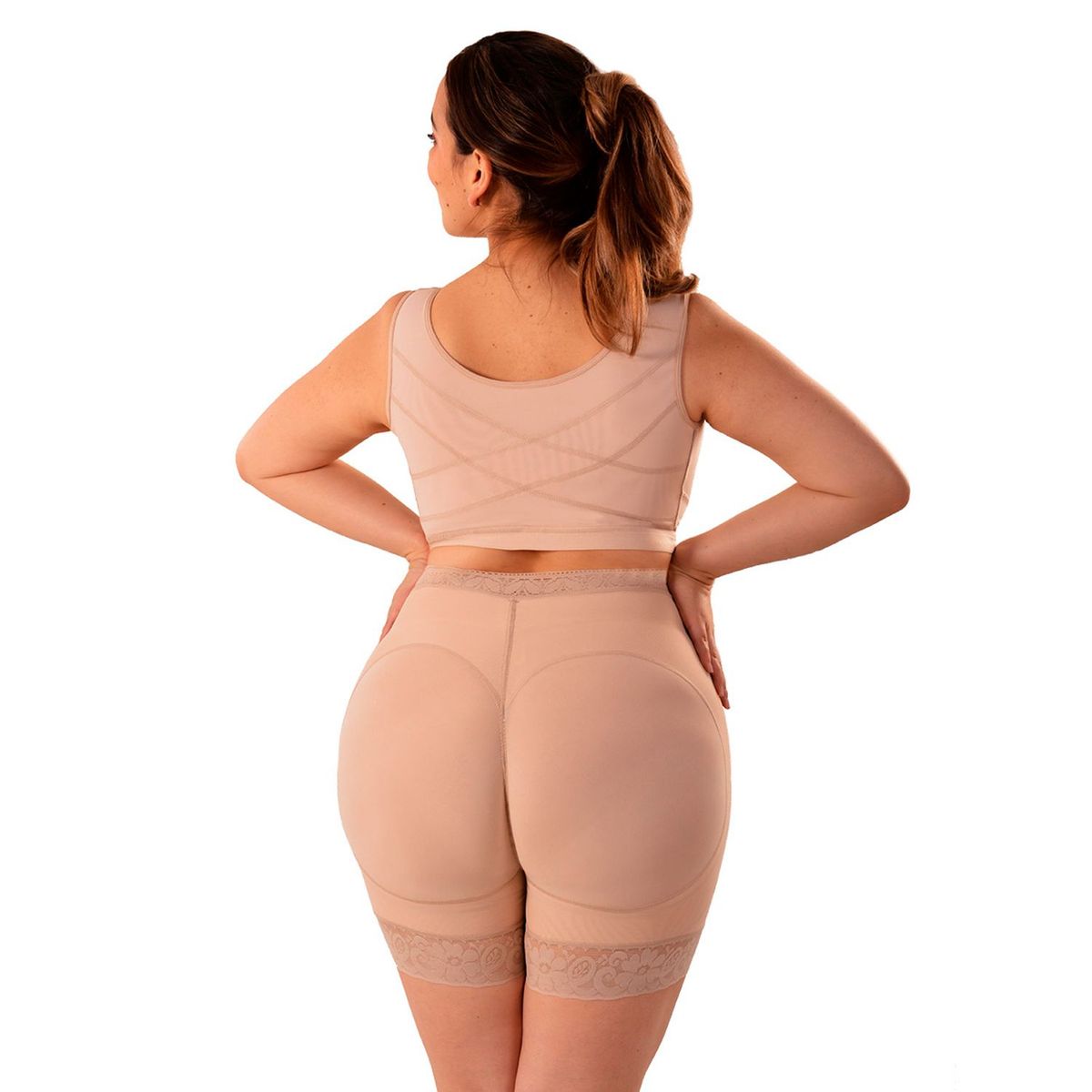 FAJAS CANELA BY ELVIRA BURGOS - Faja pantalón para Mujer Alto Canela By Elvira Burgos