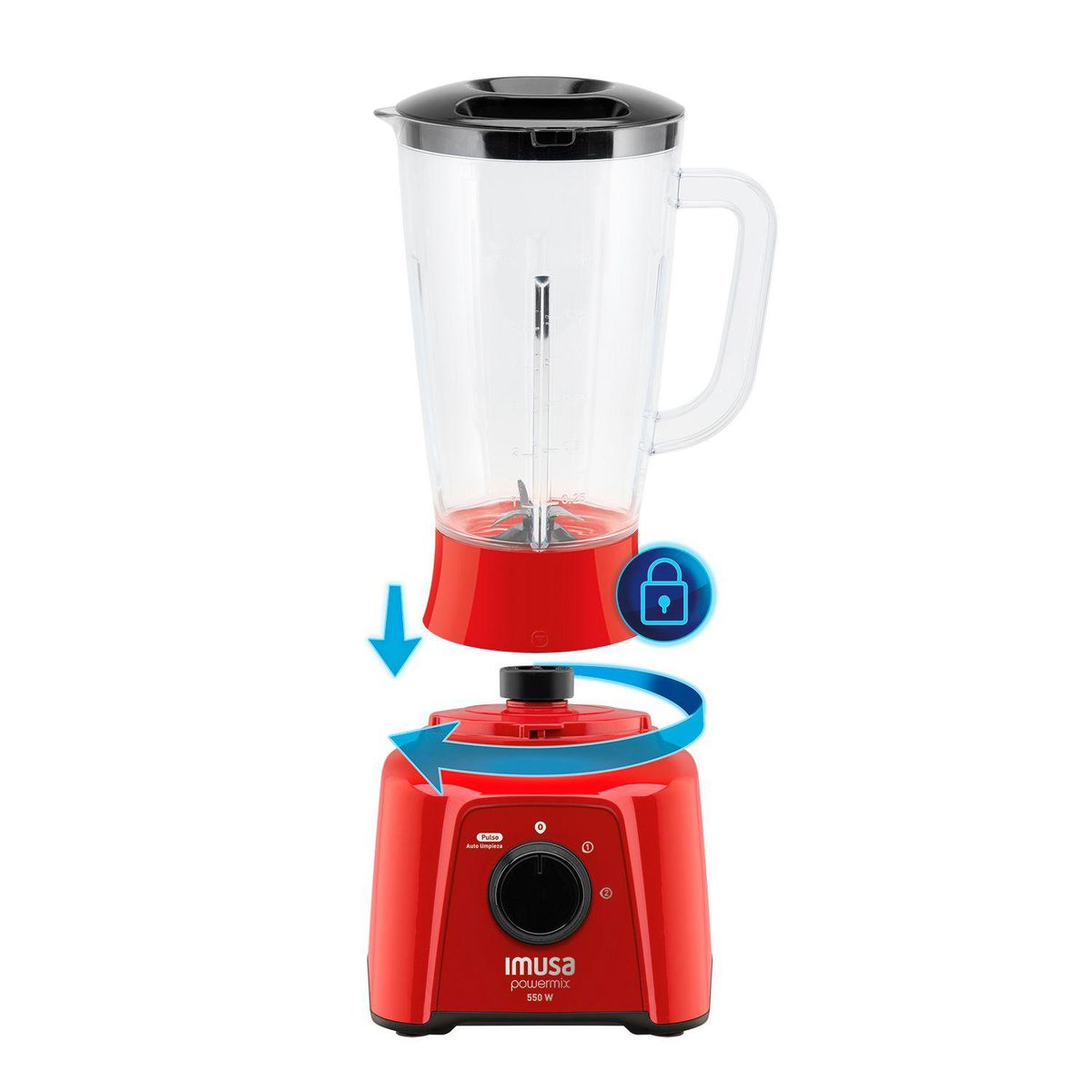 IMUSA - Licuadora Imusa Powermix 550w 2 Velocidades
