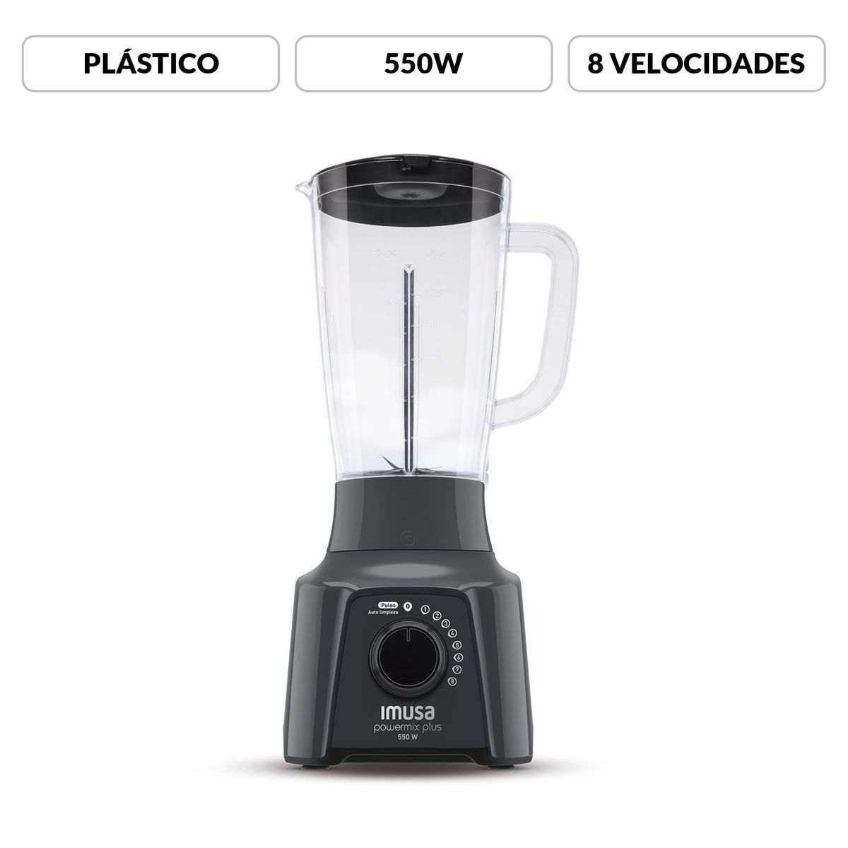 IMUSA - Licuadora Imusa Powermix 550w 8 Velocidades