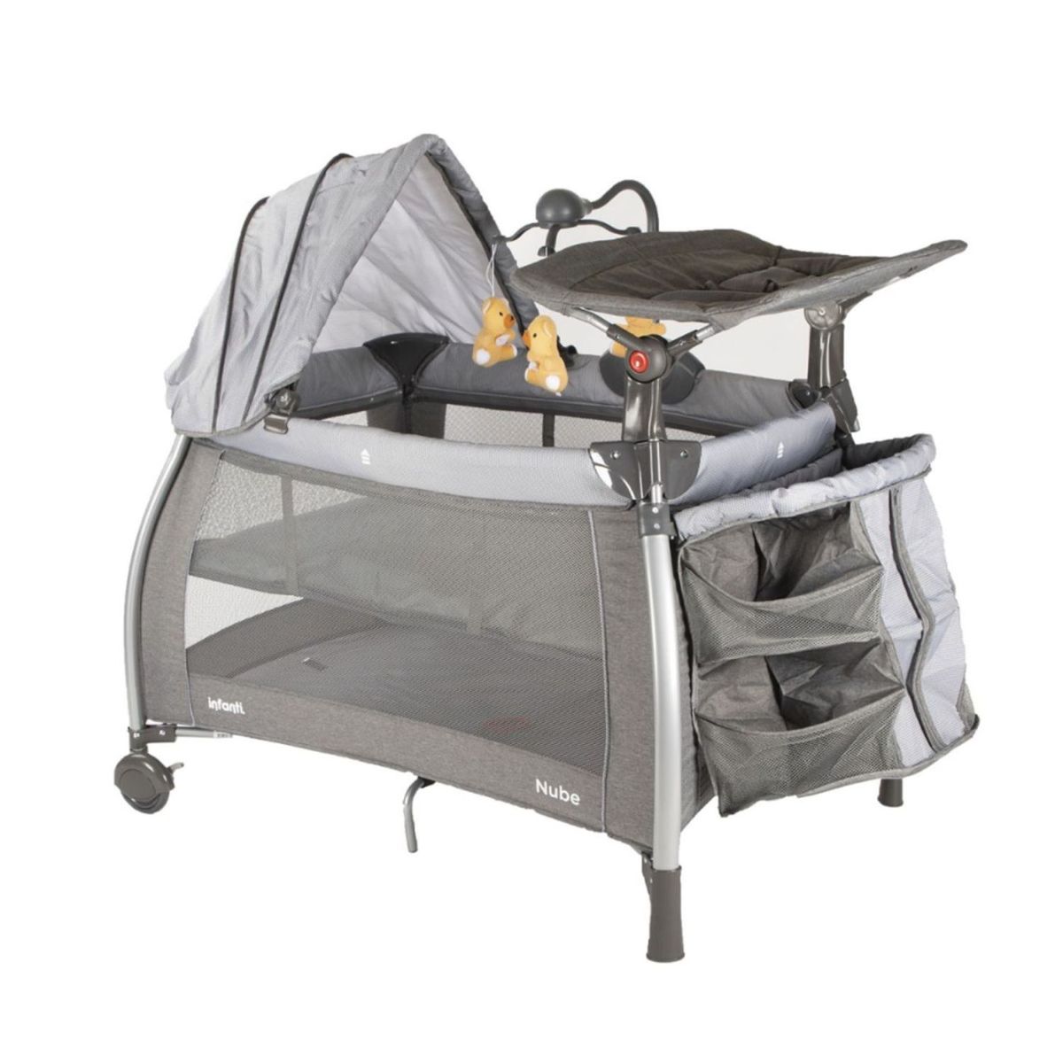 INFANTI - Cuna Corral Nube Gris Infanti