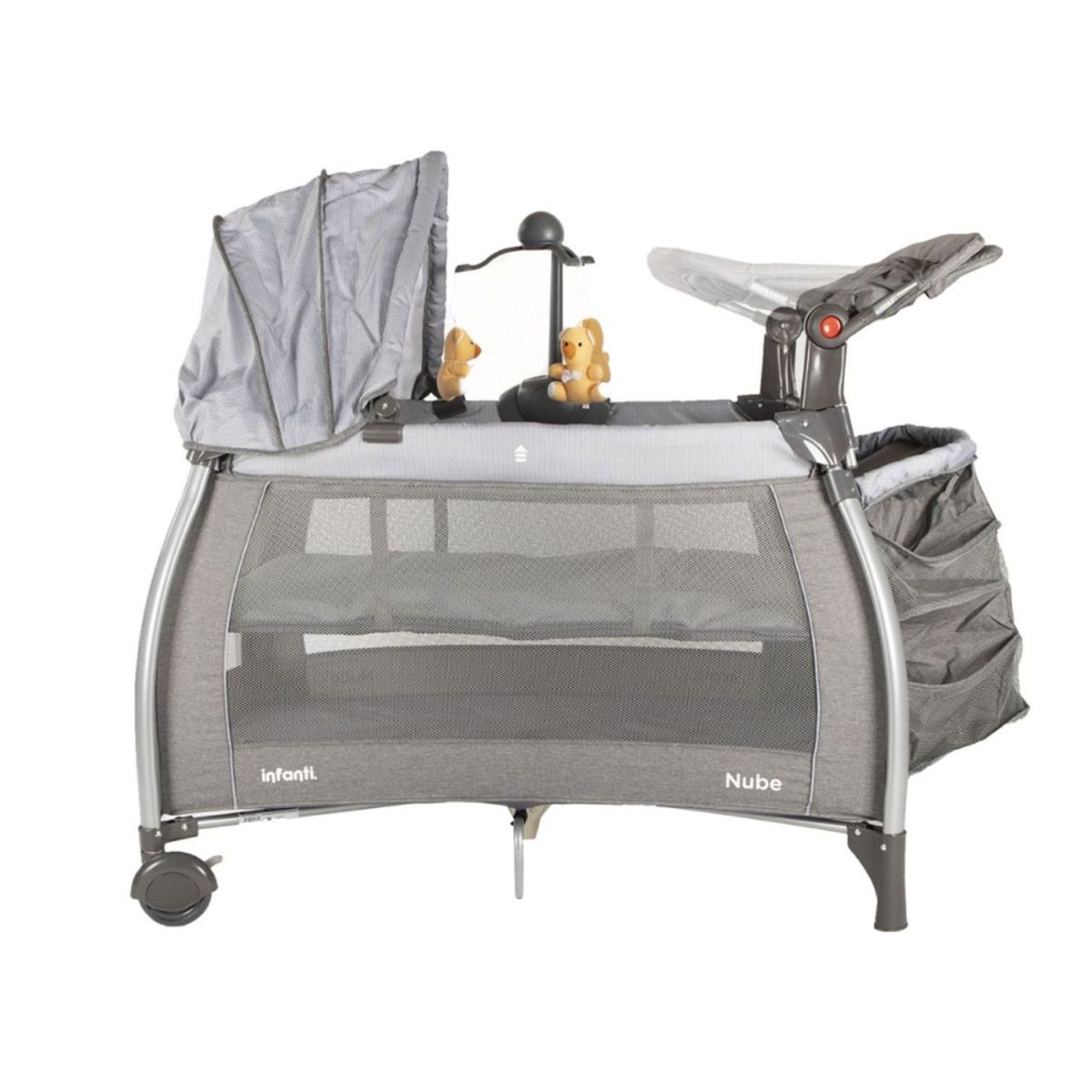 INFANTI - Cuna Corral Nube Gris Infanti