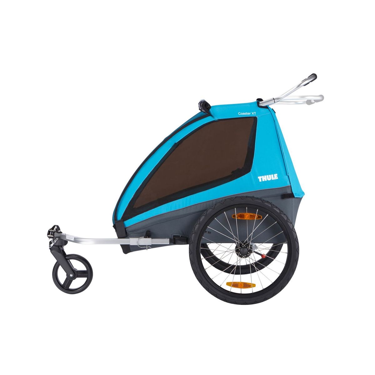 THULE - Remolque de Niño para bicicleta Azul de 2 asientos 