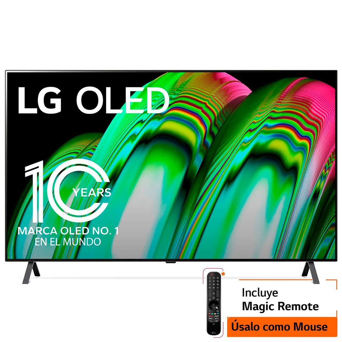 LG - Televisor LG 55 pulgadas OLED 4K Ultra HD Smart TV OLED55A2