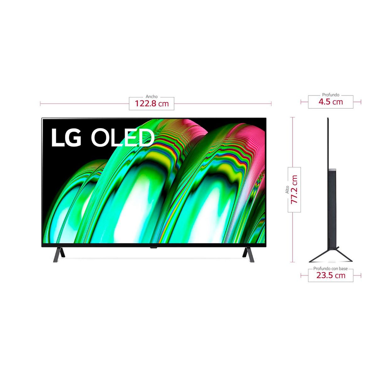 LG - Televisor LG 55 pulgadas OLED 4K Ultra HD Smart TV OLED55A2