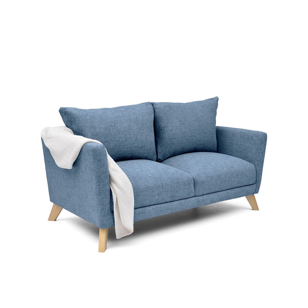 MICA - Sofá Moderno en Poliéster 2 Puestos Túnez 170 x 90 x 80 cm Mica