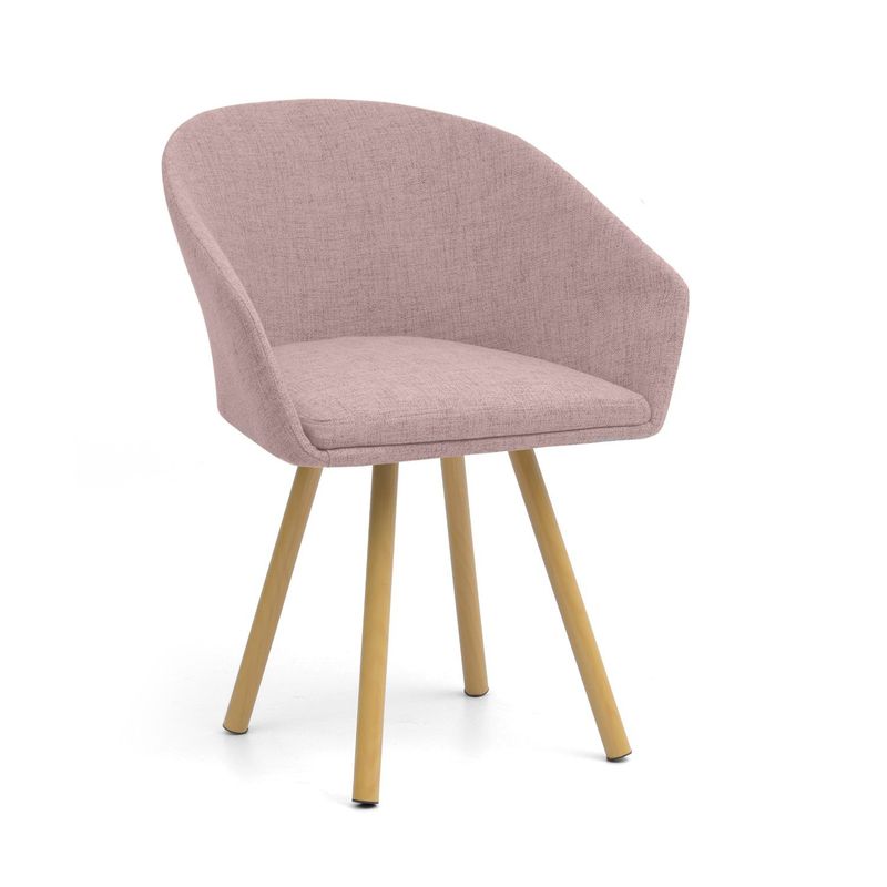 MICA - Silla de Comedor Moderna en Poliéster Amarillo (Incluye 1 Silla) Mica