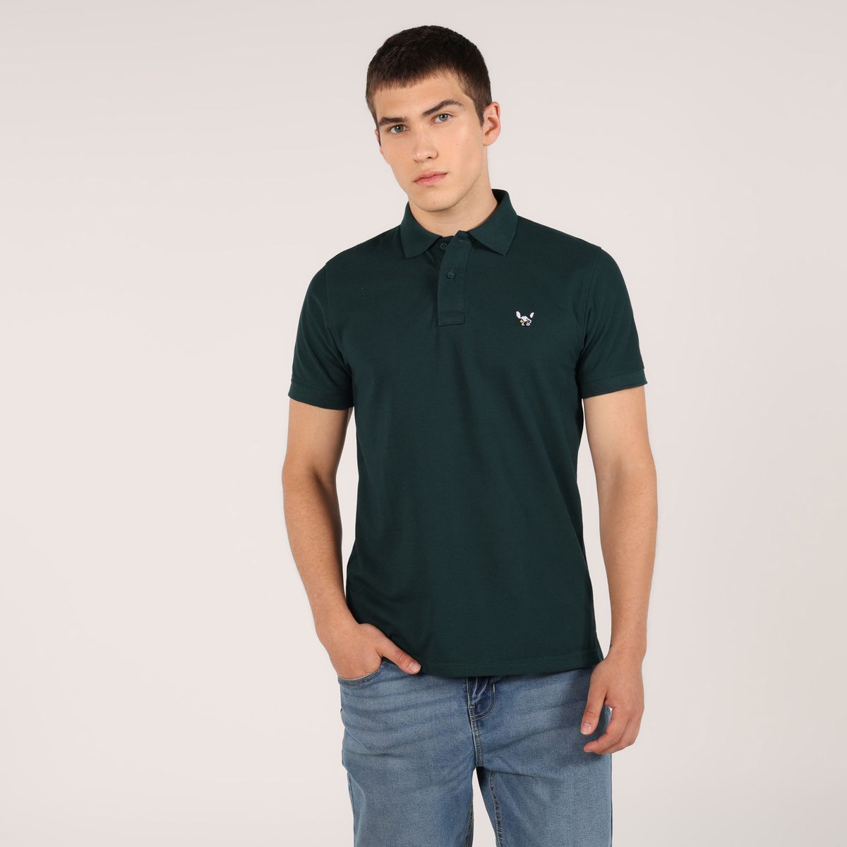BEARCLIFF - Camiseta polo Hombre Manga corta de Algodón Bearcliff