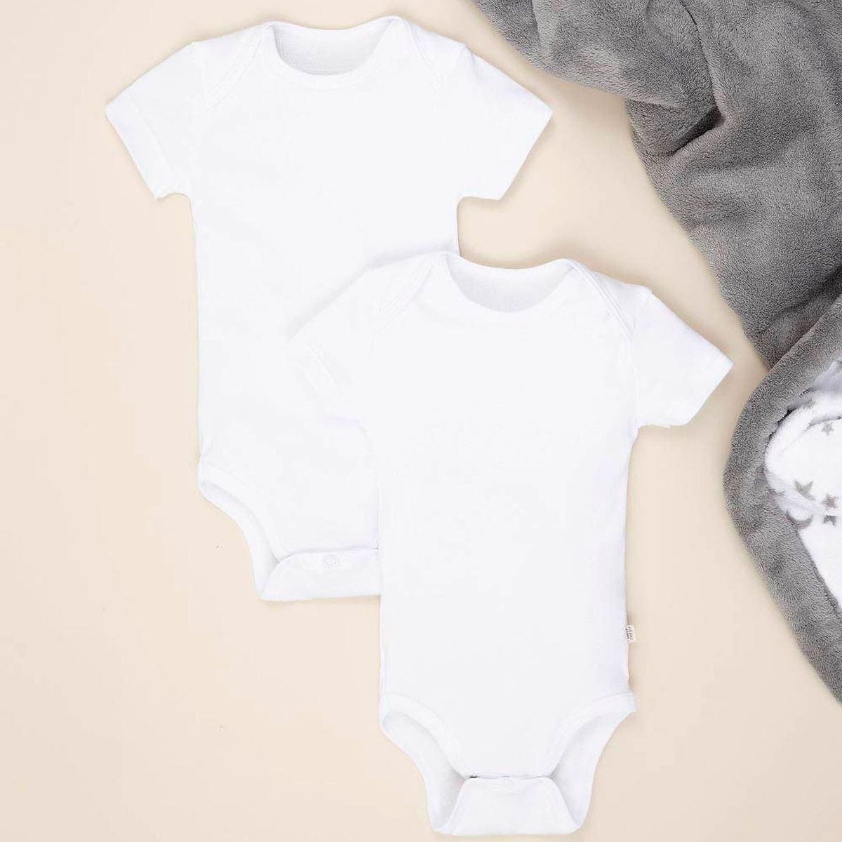 BABY FRESH - Bodies Bebé Unisex Pack de 2 Algodón Baby Fresh