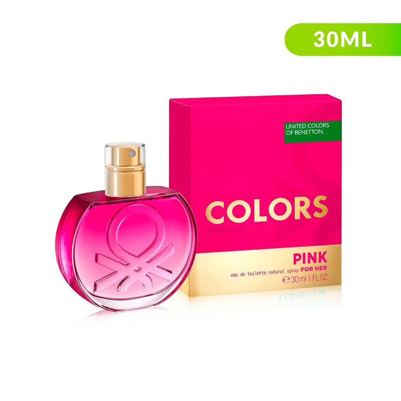 BENETTON - Perfume Benetton Colors Pink Mujer 30 ml EDT