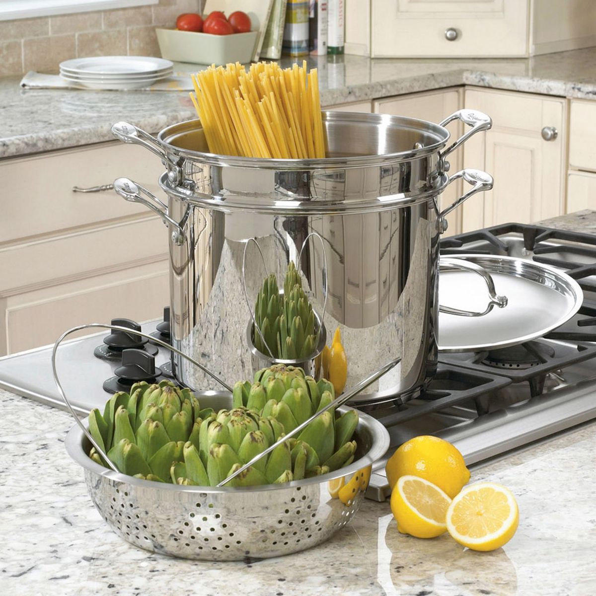 CUISINART - Olla para Pasta y Cocer al Vapor