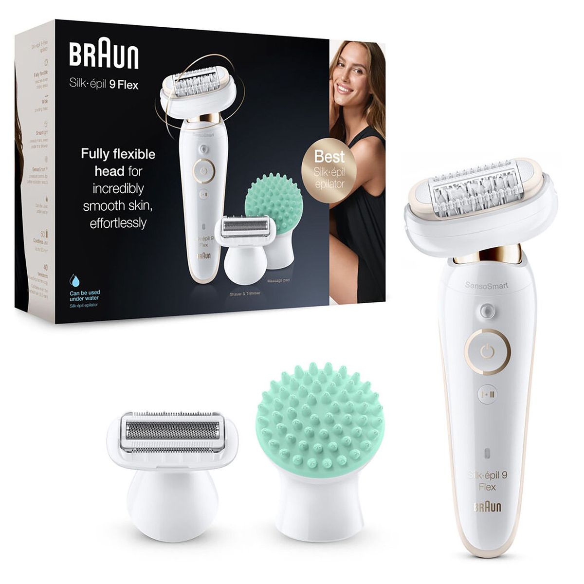 BRAUN - Braun Silk-épil 9 Flex, Depiladora Eléctrica Mujer, 9-020