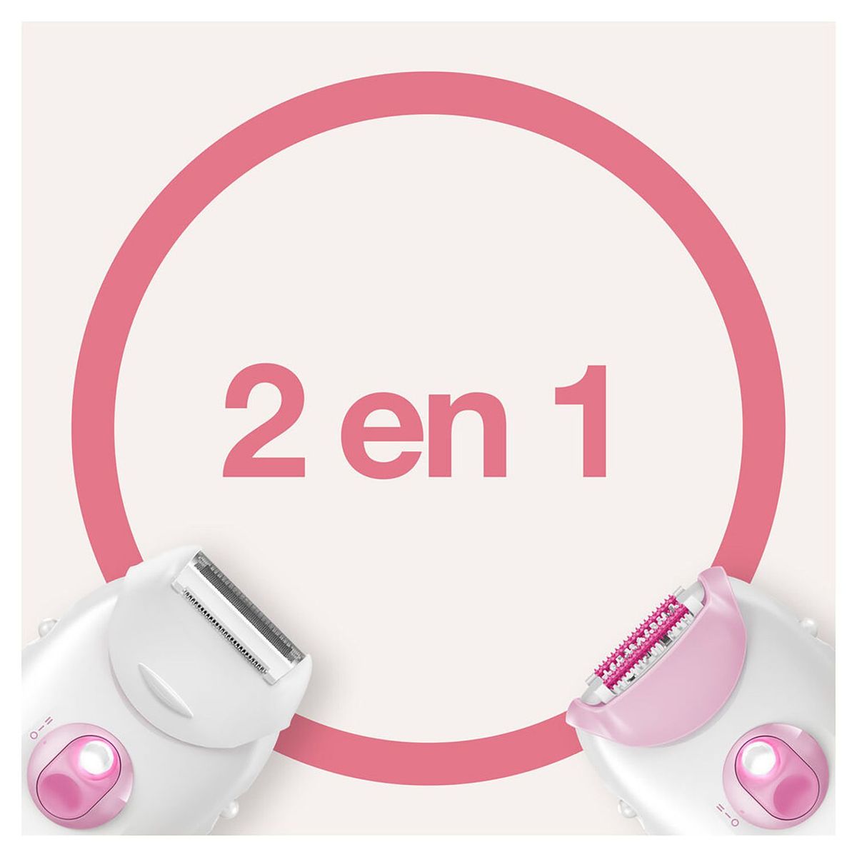 BRAUN - Braun Silk-épil 3, Depiladora eléctrica Mujer 2en1, 3-270