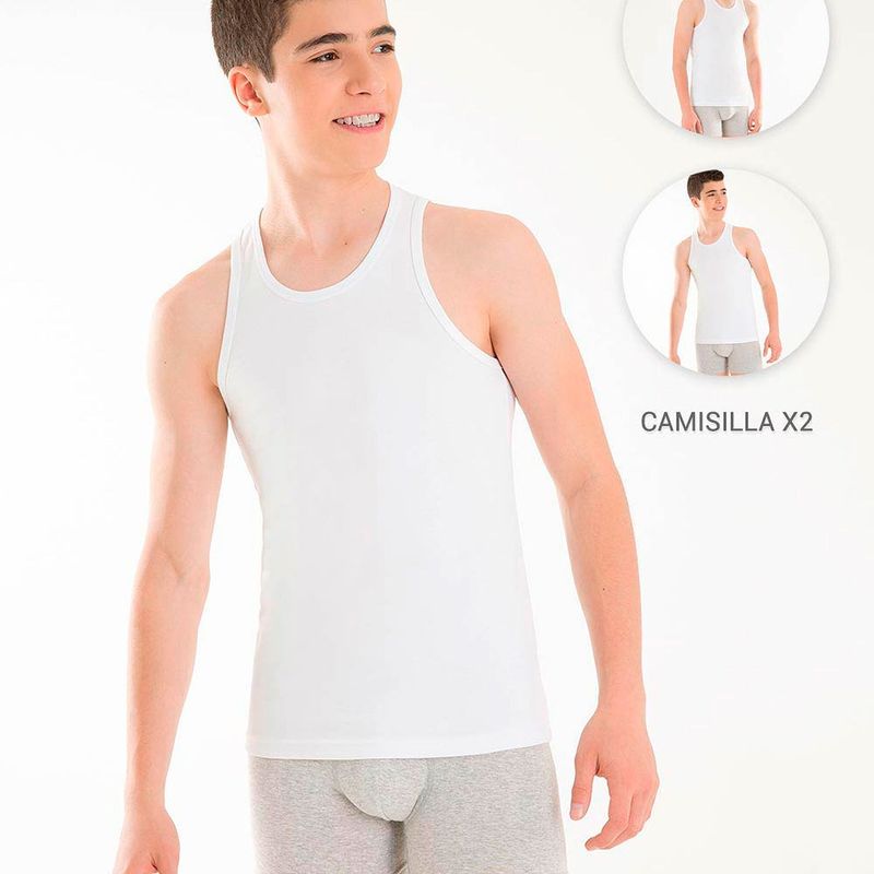  - Camisetas de ropa interior Niño Pack de 2 GEF