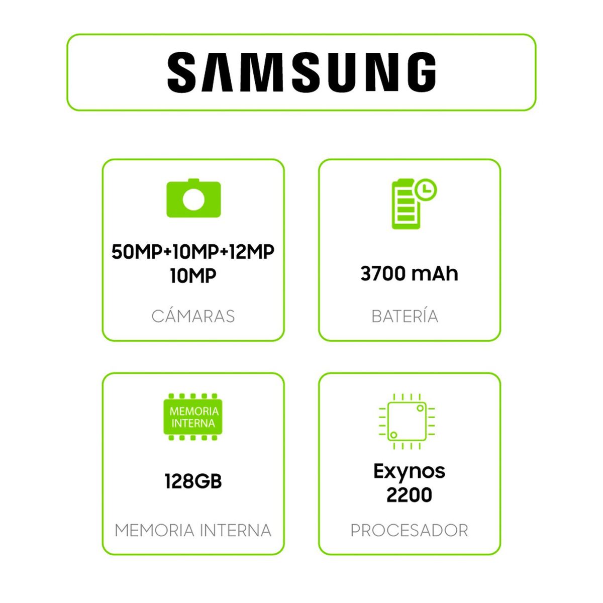 SAMSUNG - Celular Samsung Galaxy S22 8GB 128GB + Buds2
