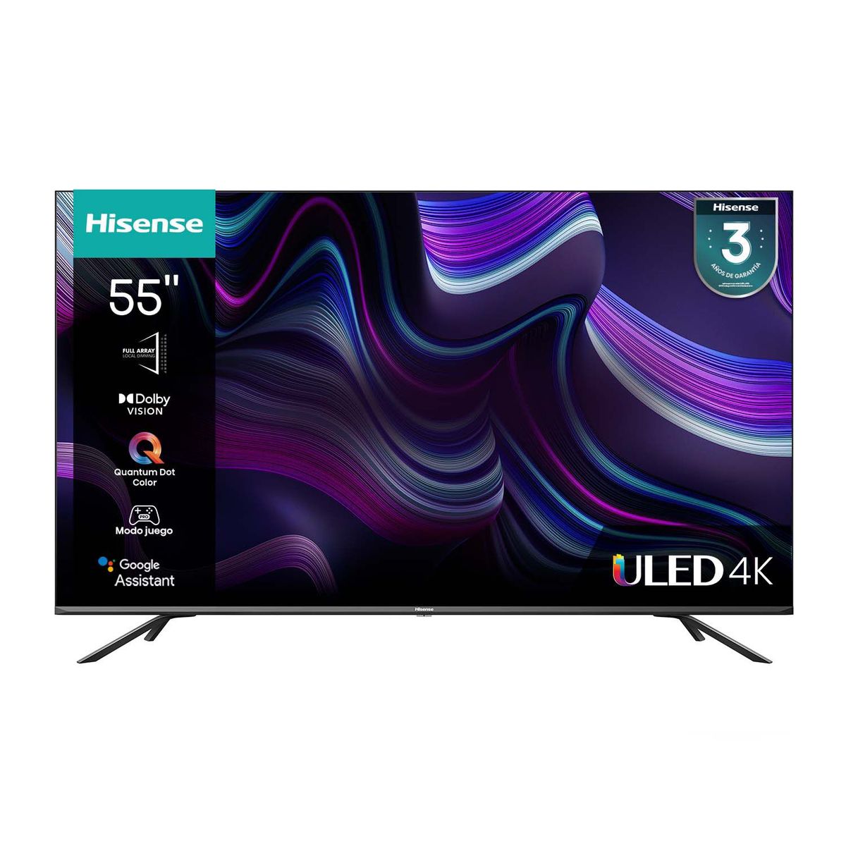 HISENSE - Televisor Hisense ULED 55 pulgadas QLED 4K Smart TV 55U6GA