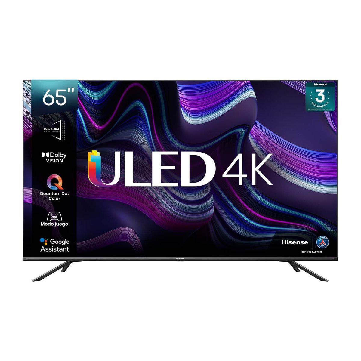 HISENSE - Televisor Hisense ULED 65 pulgadas QLED 4K Smart TV 65U6GA