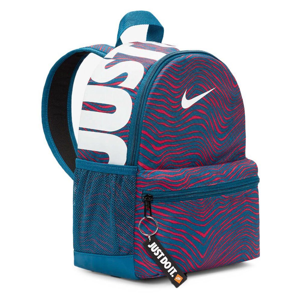 NIKE - Morral Nike Brasilia Just Do It Mini Zebra Niños