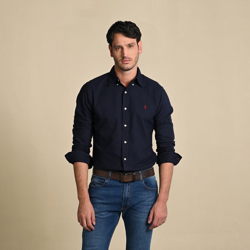 POLO RALPH LAUREN - Camisa Hombre Manga larga de Algodón POLO