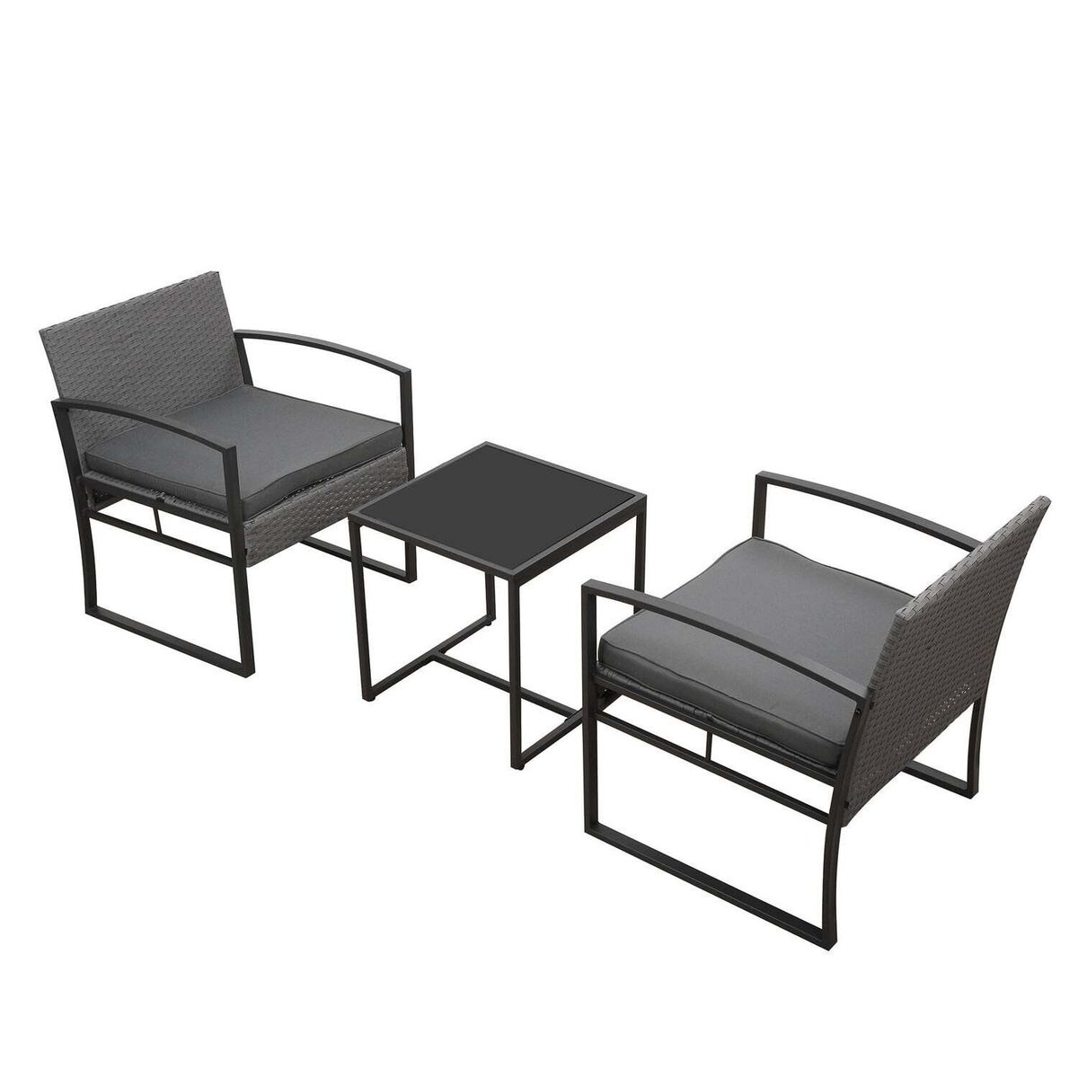 RTA DESIGN - Juego De Sala Exterior Con Marco De Acero Granate