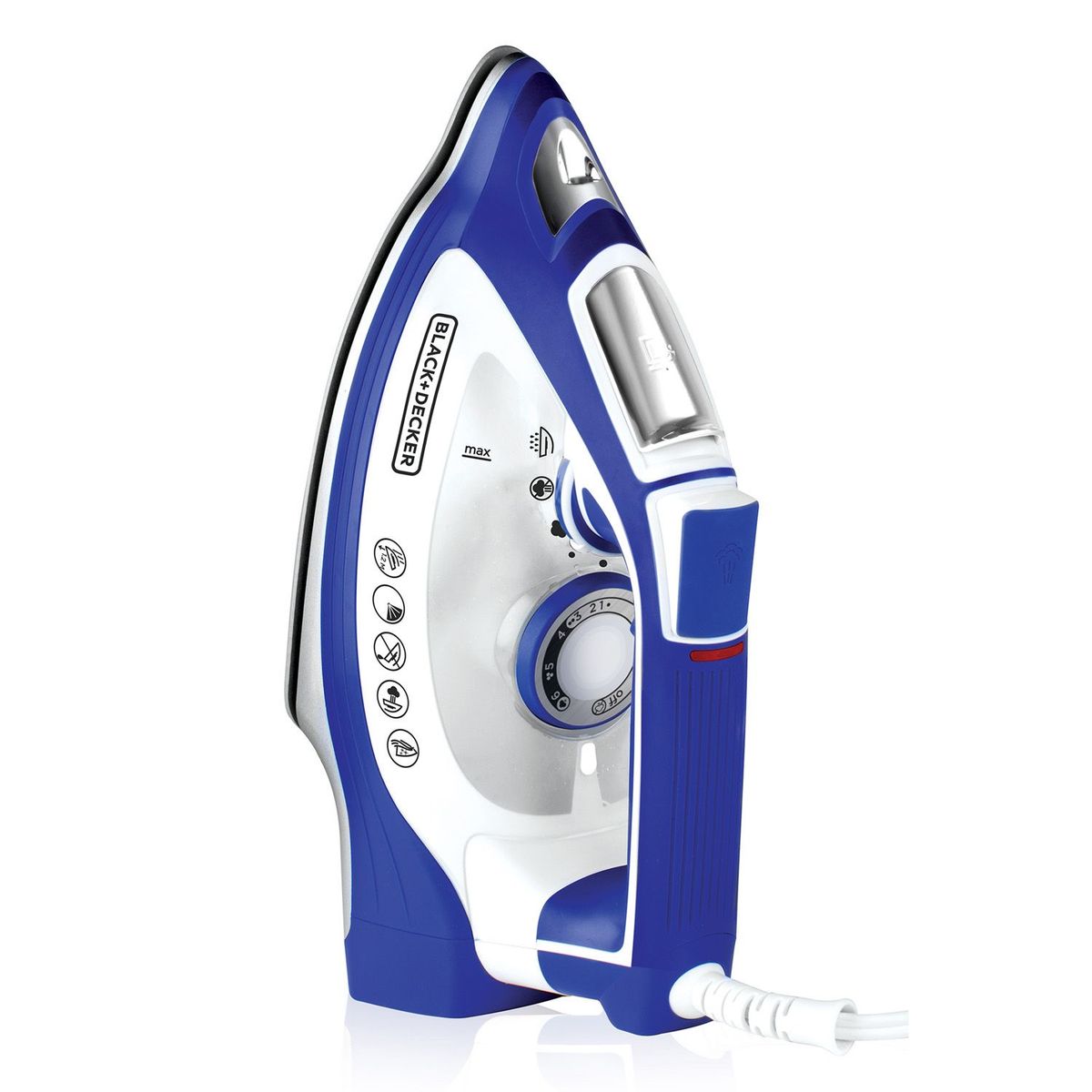 BLACK+DECKER - Plancha a Vapor Black & Decker Impact Azul
