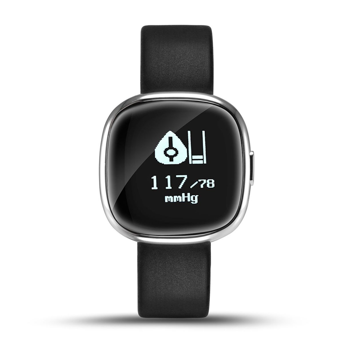 GENERICO - Pulsera Deportiva Smartband P2 Impermeable IP65 - Plata