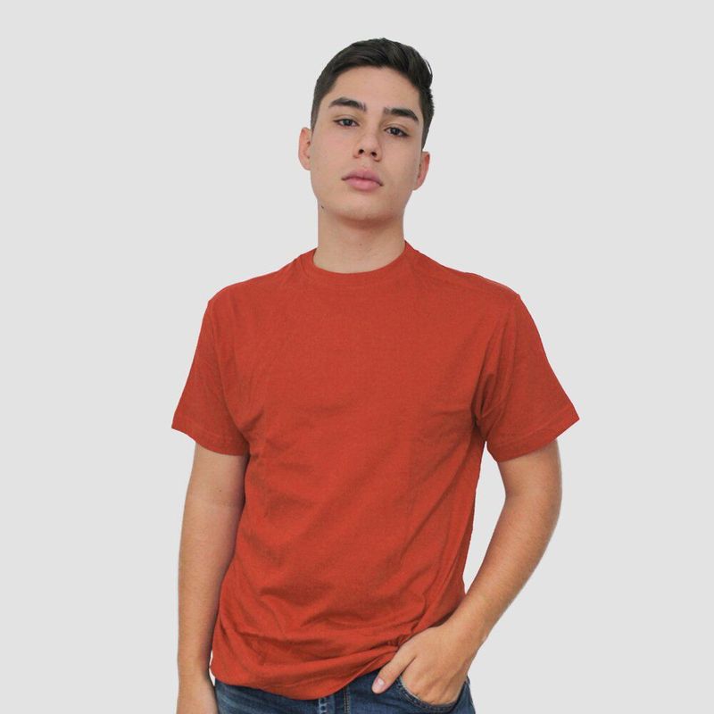Camiseta De Hombre De Manga Corta Y Cuello Redondo 100 % Algodón