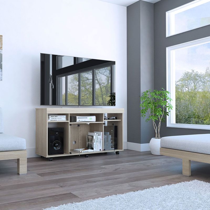 RTA MUEBLES - Mueble de Televisión Moderno de 1211 x 67 x 402 cm  para Televisores de Hasta 48 Pulgadas, RTA Muebles