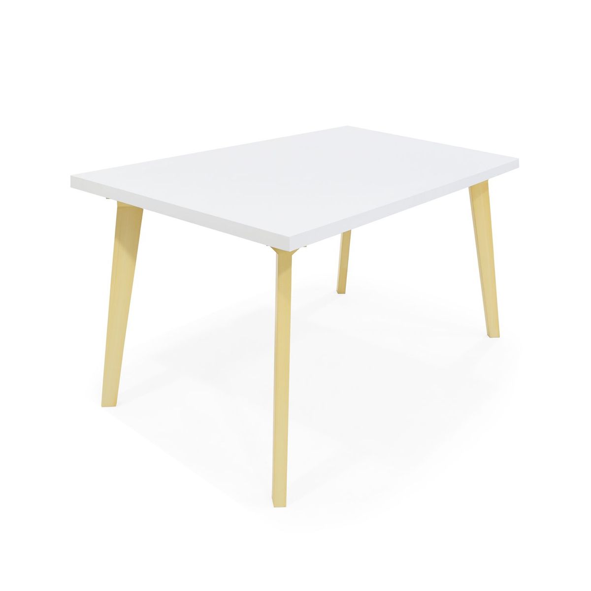 MICA - Mesa de Comedor Moderna para 4 personas en Madera Rectangular Mica