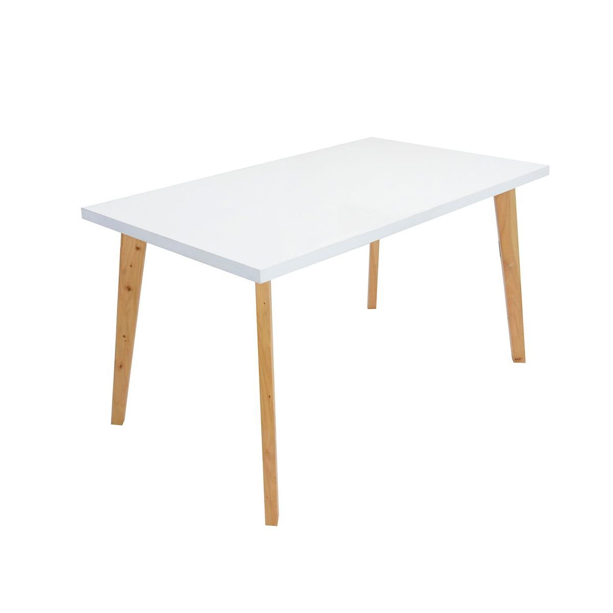 HOGAR VENECIA - Mesa de Comedor Moderna para 6 personas en Madera Rectangular Mica