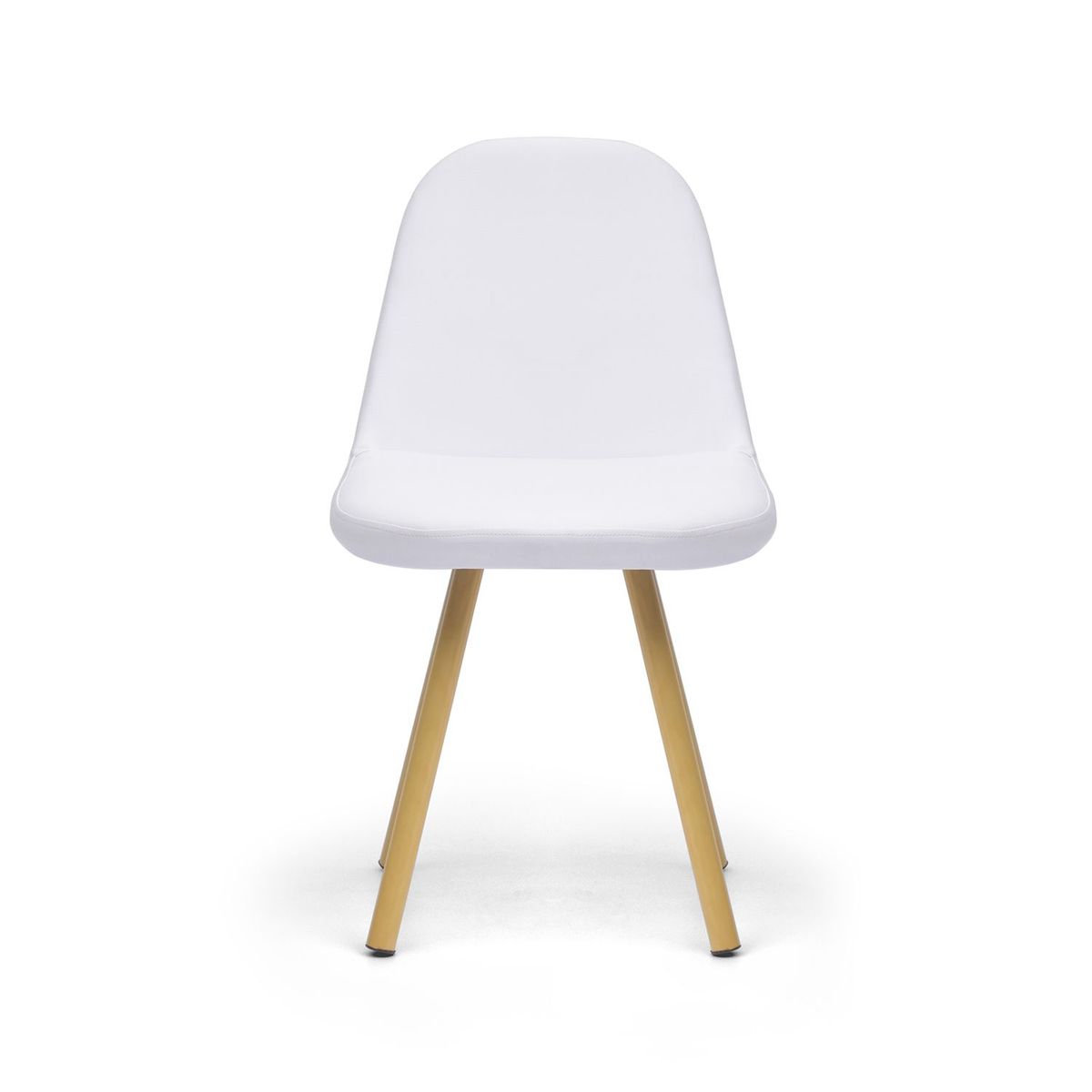 MICA - Silla de Comedor Moderna en Tela Blanco (Incluye 1 Silla) Mica