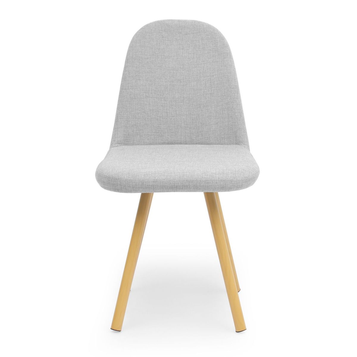 HOGAR VENECIA - Silla de Comedor Moderna en Tela Blanco (Incluye 1 Silla) Mica