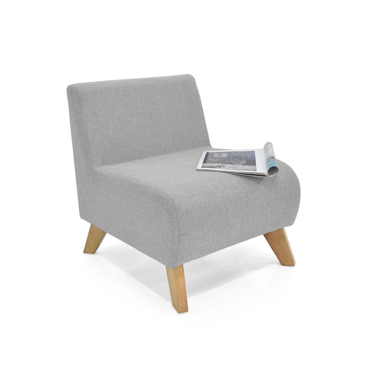 MICA - Poltrona Moderna en Tela Taniz 70 x 60 x 70 cm Mica