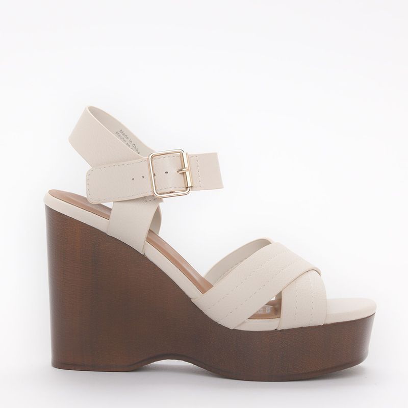 CALL IT SPRING - Sandalias Mujer con tacón corrido Zapatos Mujer Nude