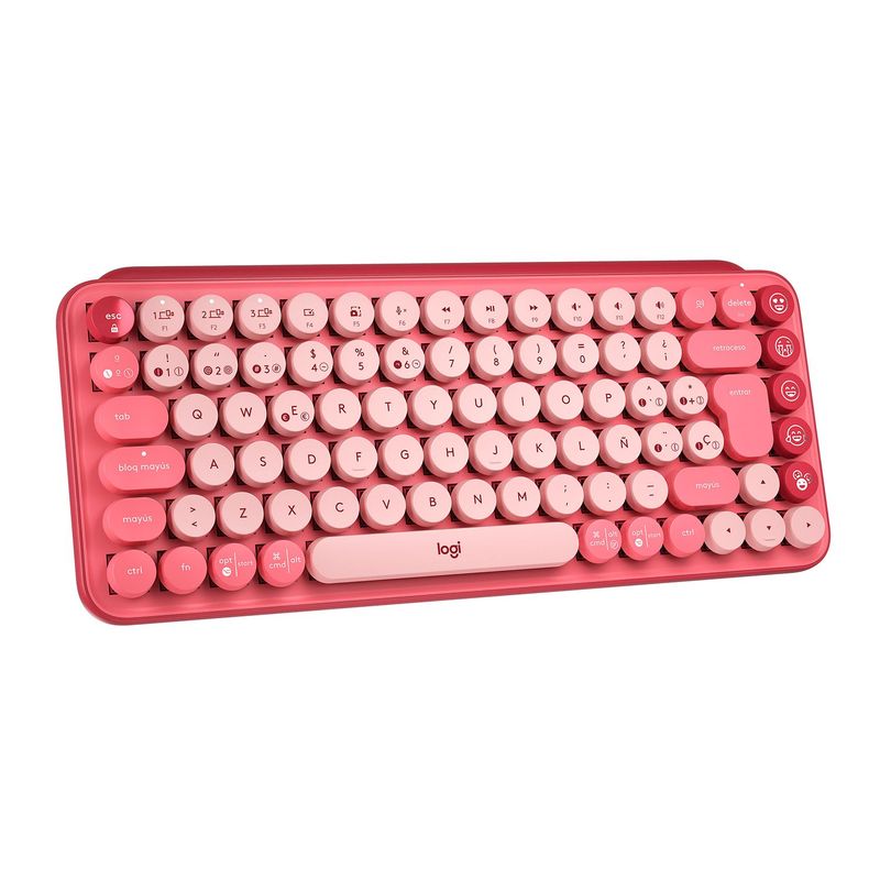 LOGITECH - Teclado Logitech POP Inalámbrico bluetooth con receptor USB para computador
