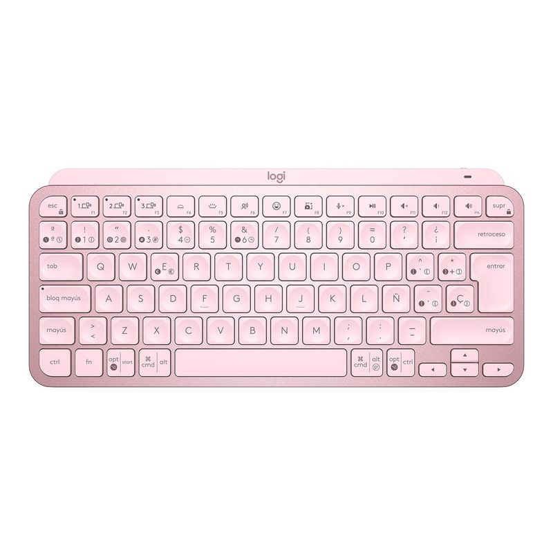 LOGITECH - Teclado Logitech MX Keys Mini Bluetooth, teclado inalámbrico. Conexión hasta 3 dispositivos para computador, teléfonos o tablets
