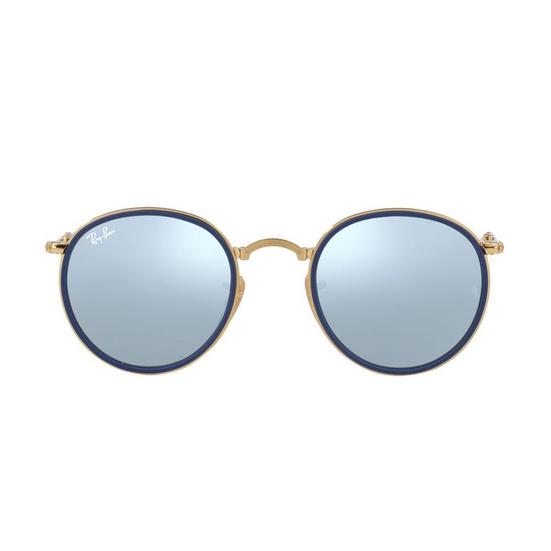 RAY BAN - Gafas de sol Ray Ban RB3517 para Hombre Marco Arista Lente Light Green Mirror Silver