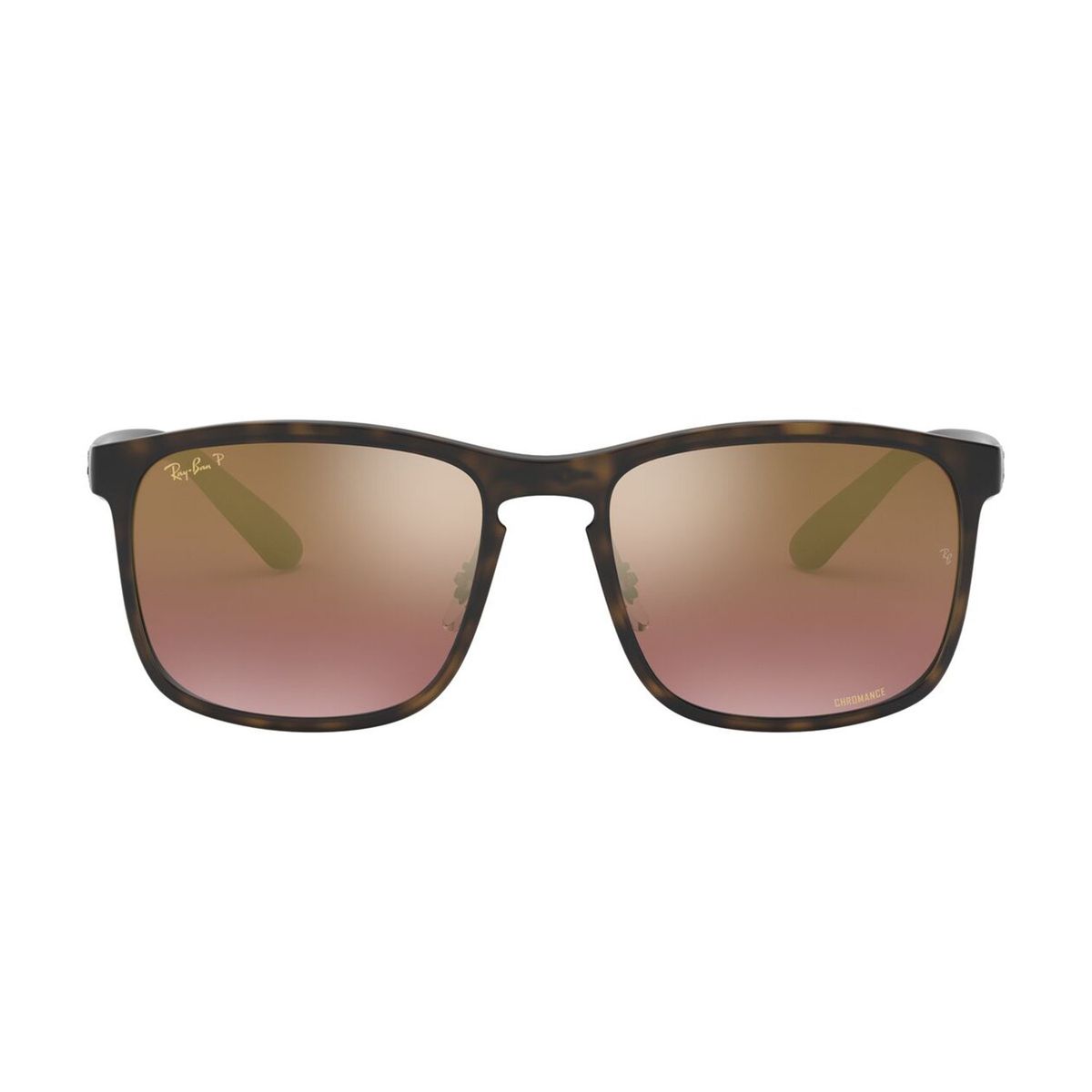 RAY BAN - Gafas de sol Ray Ban RB4264 para Hombre Marco Matte Havana Lente Purple Mirror Gold Grad Polar