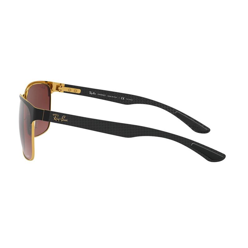 RAY BAN - Gafas de sol Ray Ban B8319CH para Hombre Marco Matte Black On Arista Lente Red Mirror Grey Gradient