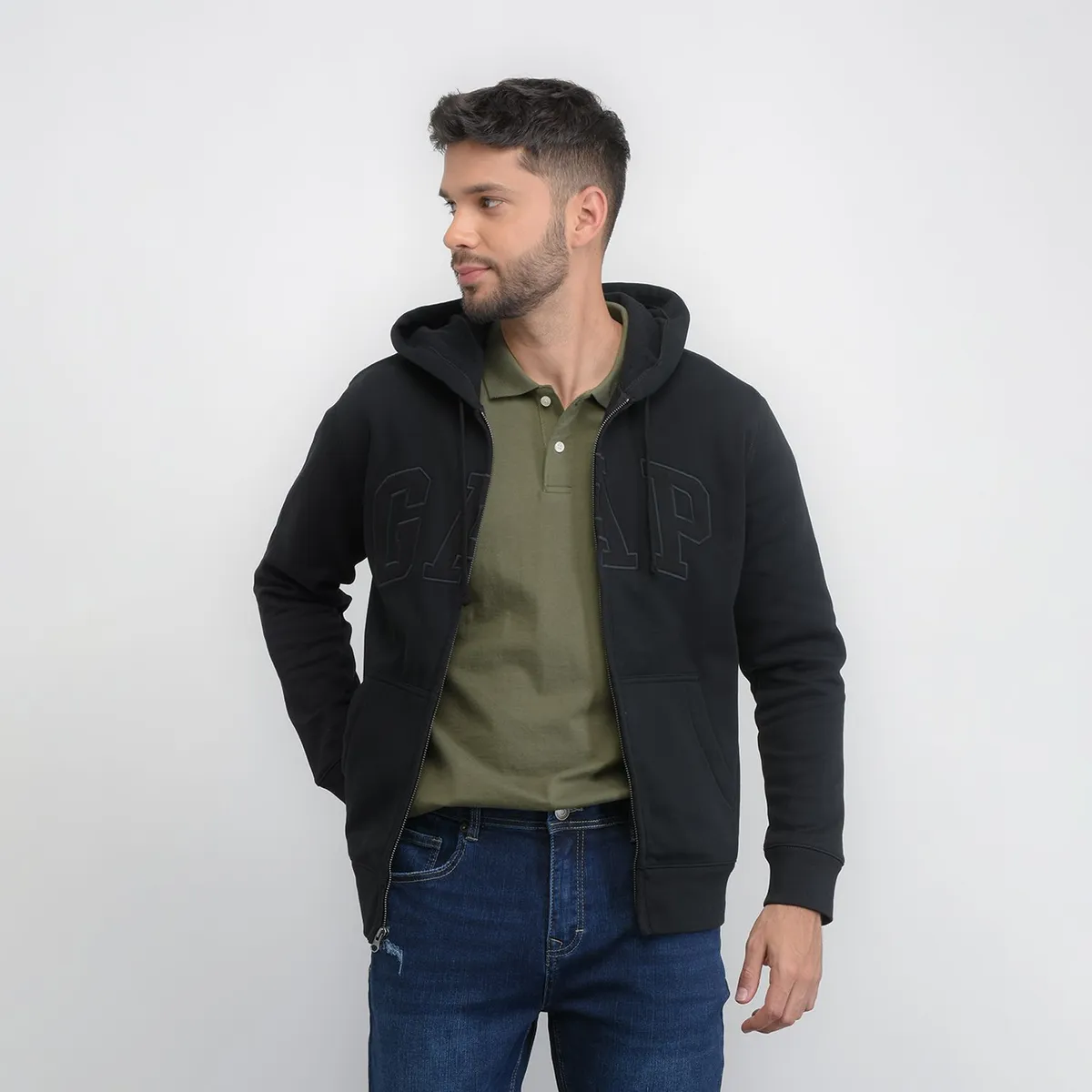 GAP - Hoodie Hombre de Algodón GAP