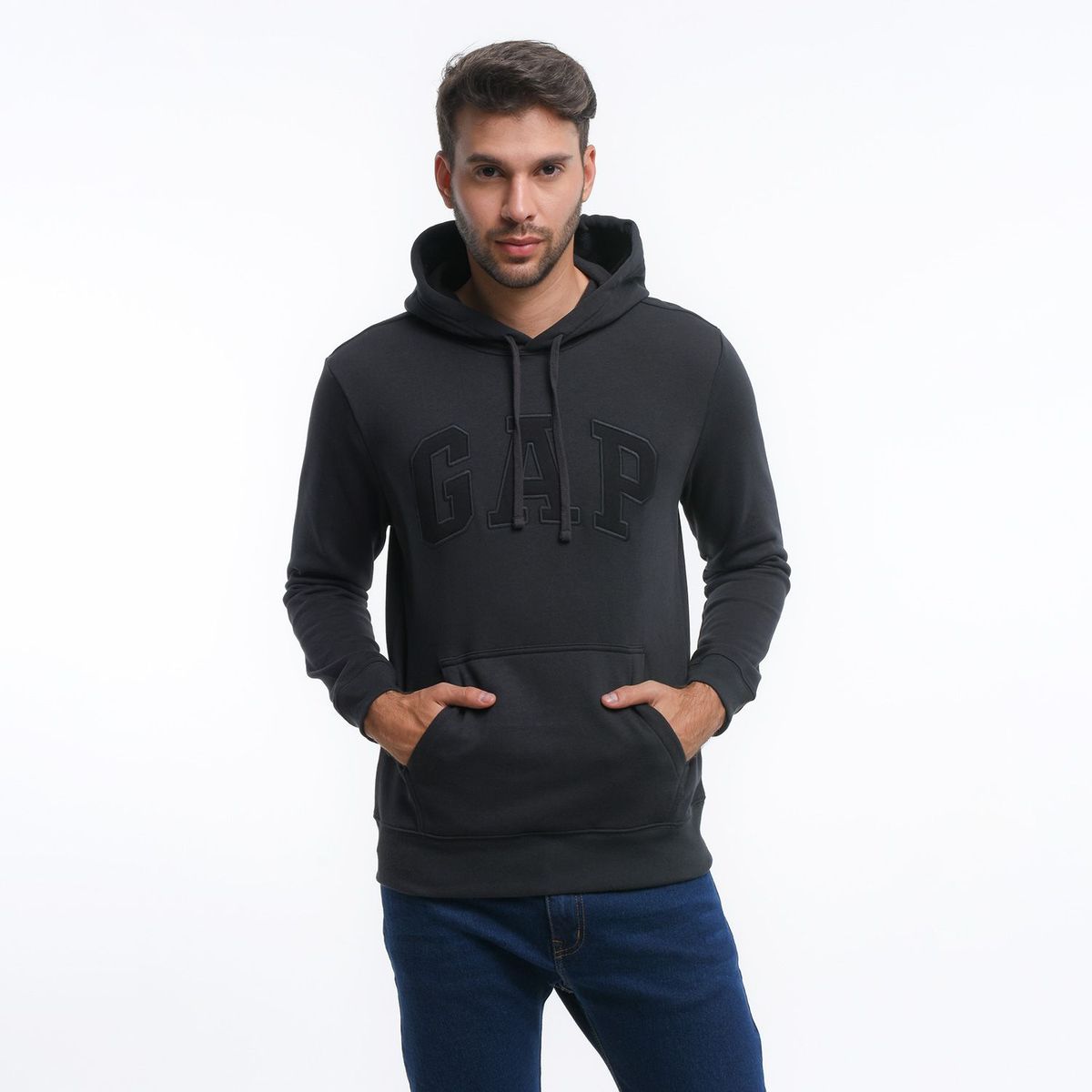 GAP - Hoodie Hombre con Logo de Algodón GAP