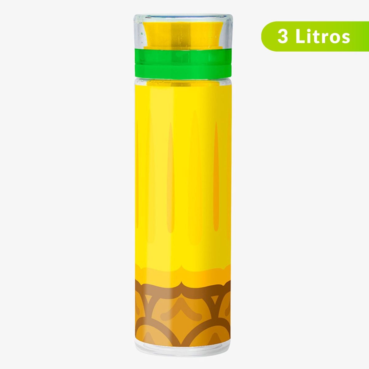  - Botella Personal Mustard Plástico 3 lt