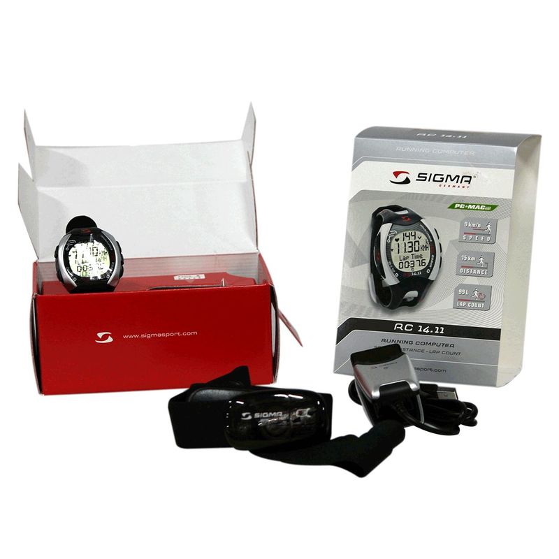 SIGMA - Monitor de ritmo cardio rc 14.11 gris trote